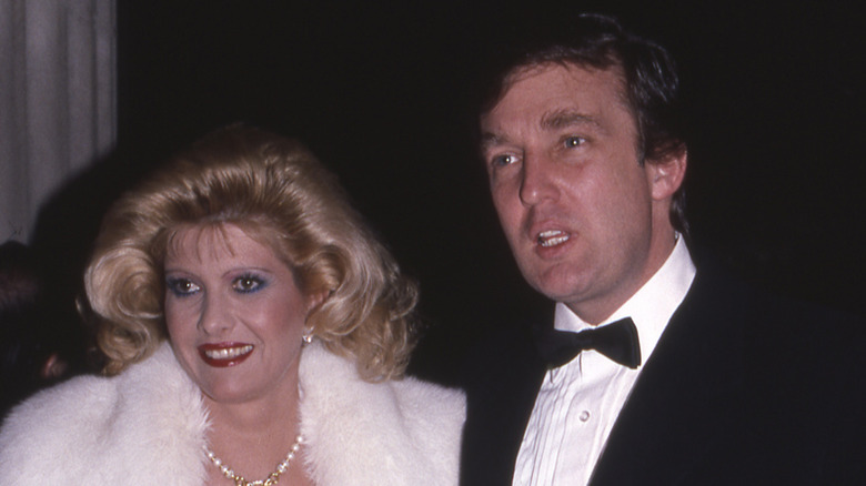 Ivana Trump and Donald Trump posing together