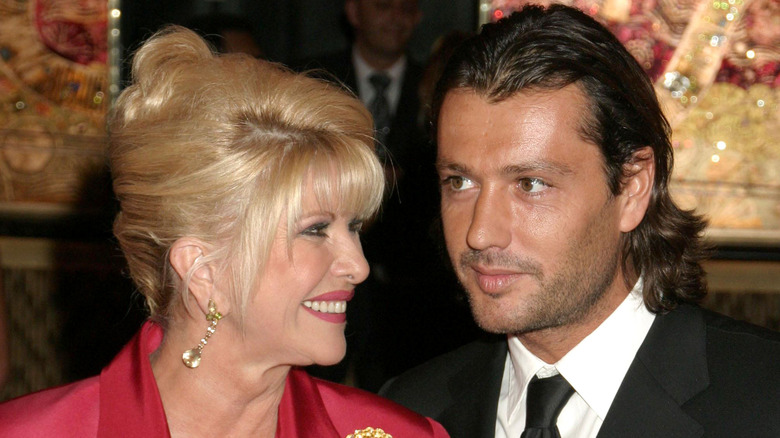 Ivana Trump smiling at Rossano Rubicondo