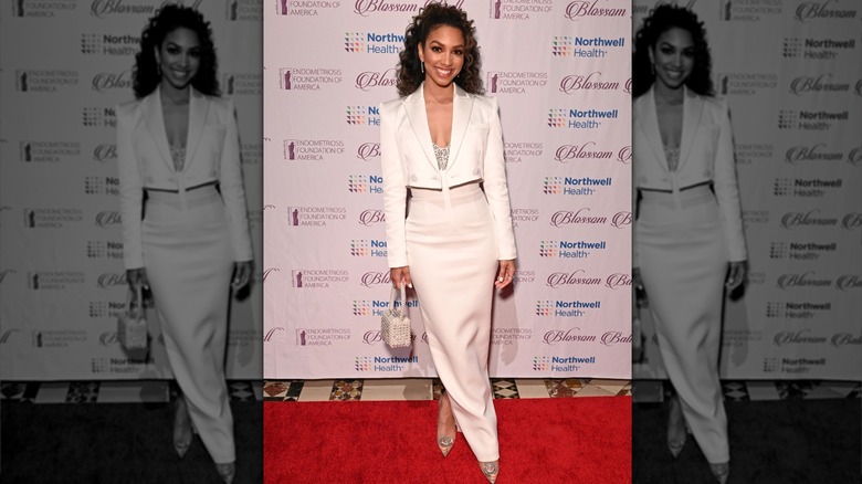 Corinne Foxx posing on the red carpet