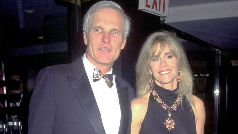 Ted Turner and Jane Fonda smiling