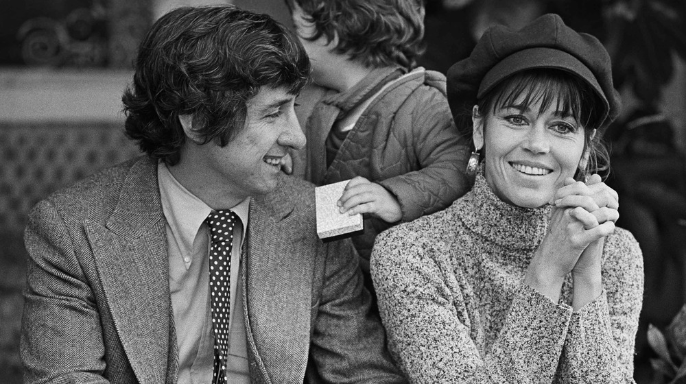 Tom Hayden and Jane Fonda smiling