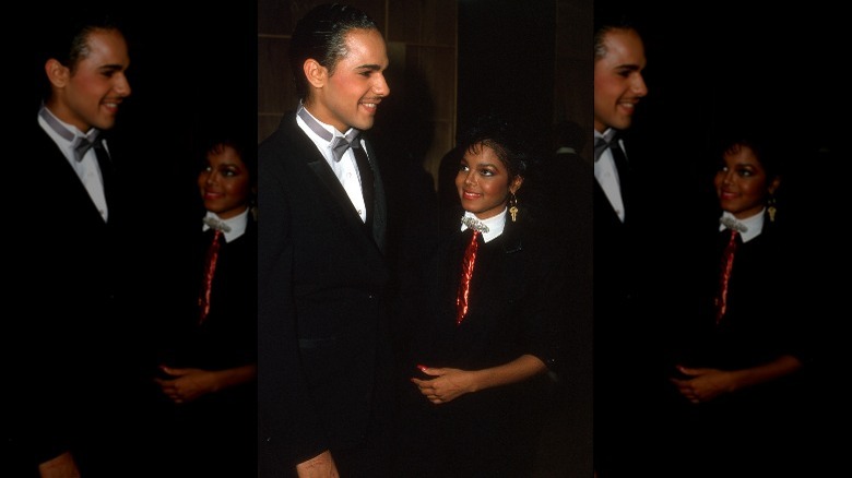 Janet Jackson gazing at James DeBarge