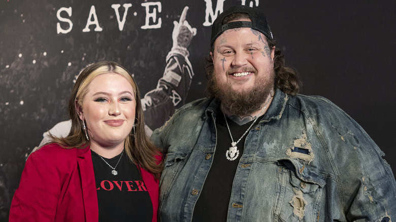 Jelly Roll posing with his daughter Bailee