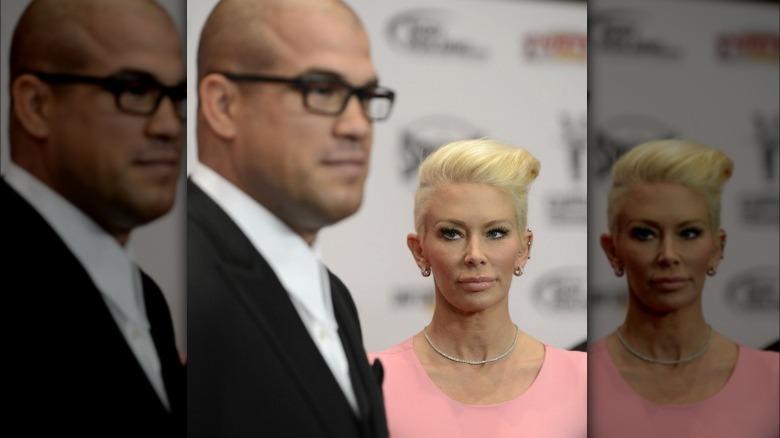 Tito Ortiz and Jenna Jameson arriving at a UFC event