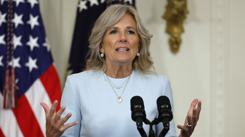 Jill Biden, speaking at an event