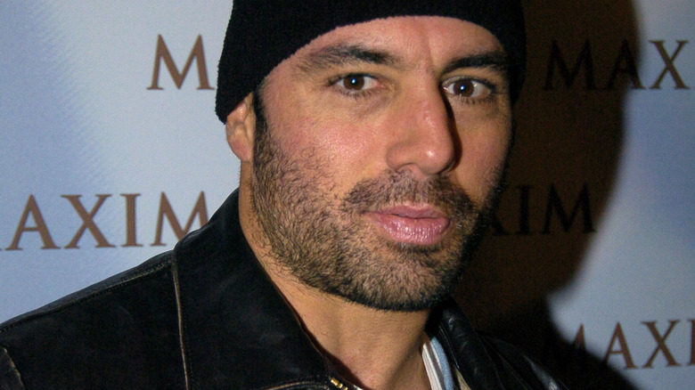 Young Joe Rogan wearing beanie