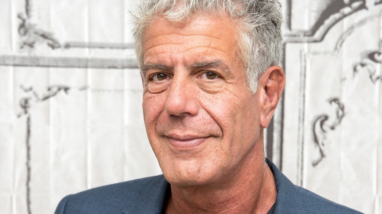 Anthony Bourdain smiling