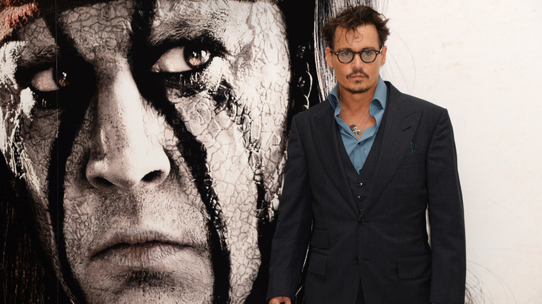 Johnny Depp at an event for The Lone Ranger