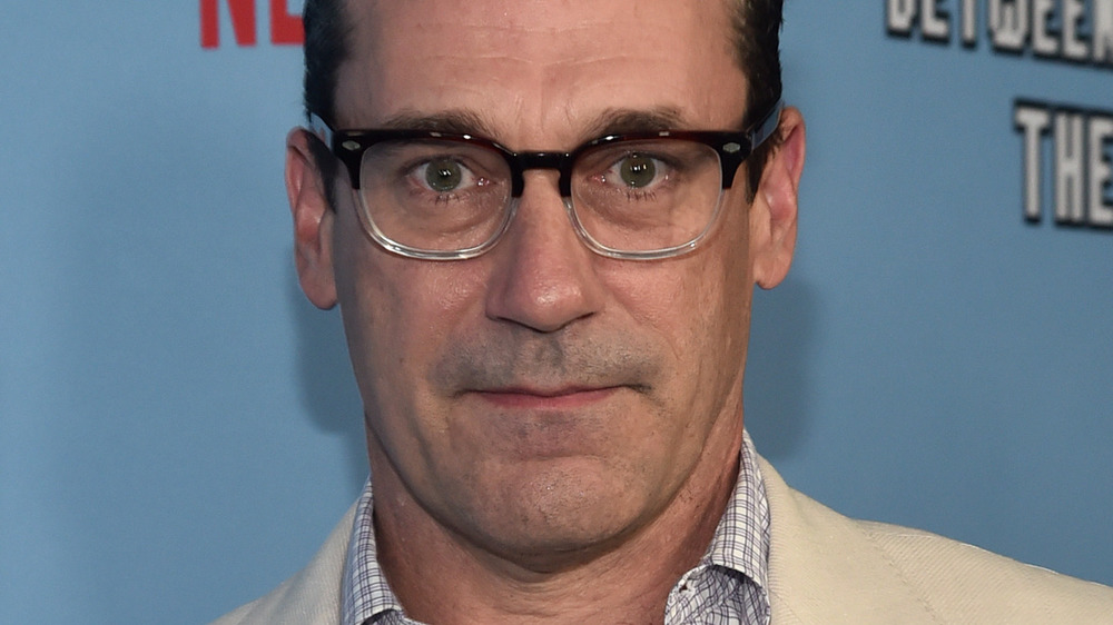 Jon Hamm wearing glasses 