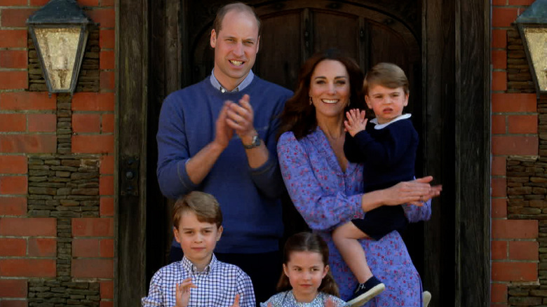 Kate Middleton with her family