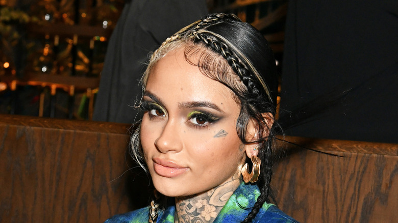 Kehlani in braided hairstyle 