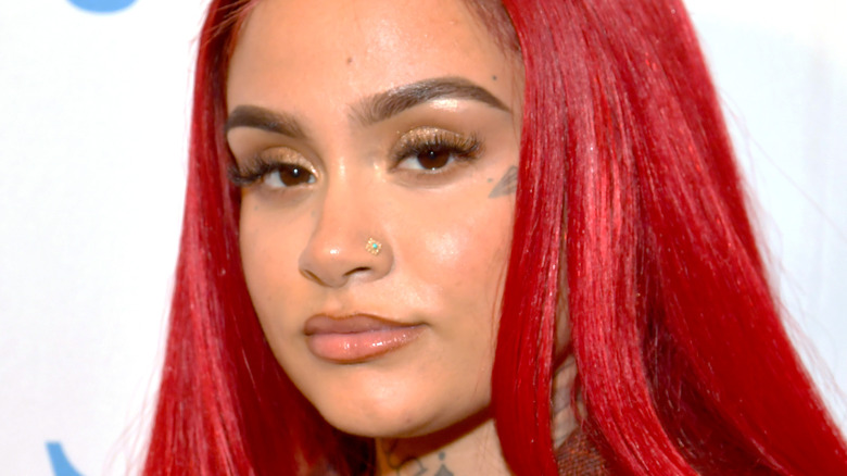 Kehlani with red hair