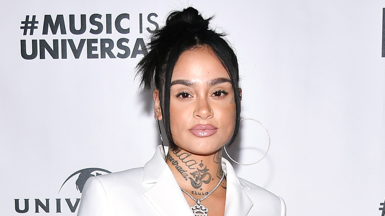 Kehlani in white suit 