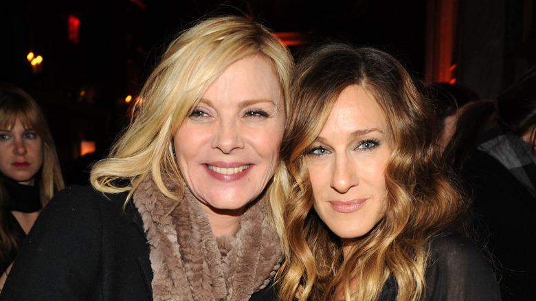 Kim Cattrall, Sarah Jessica Parker smiling