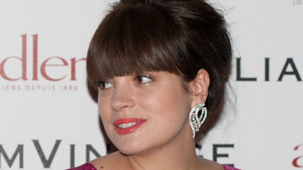 Lily Allen looking off camera