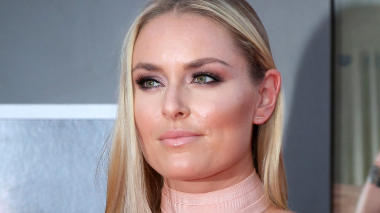 Lindsey Vonn with a neutral expression