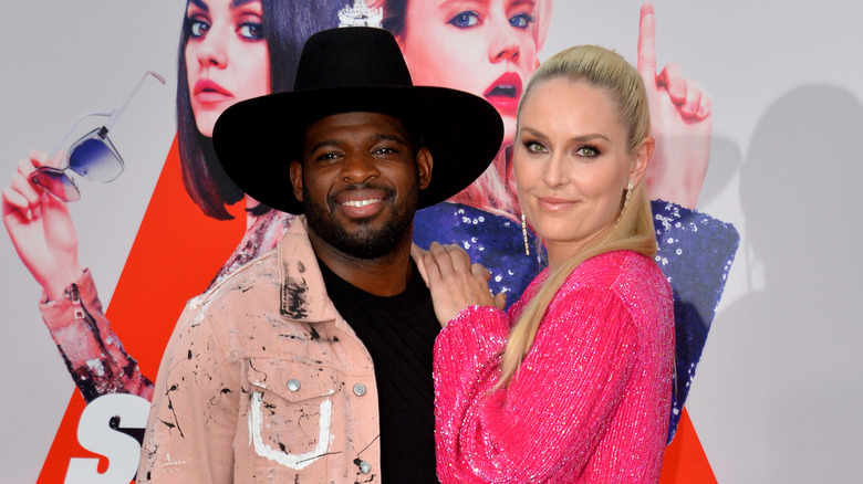 P. K. Subban and Lindsey Vonn on the red carpet