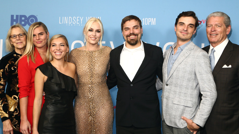 Lindsey Vonn with her family