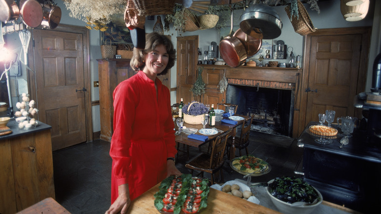 Martha Stewart in her kitchen 