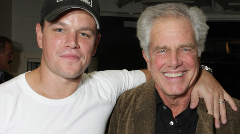 Matt Damon and his father Kent Damon at TIFF