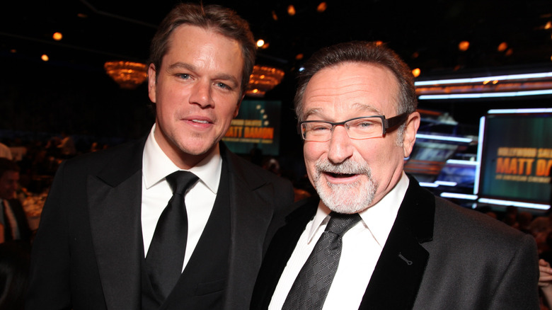 Matt Damon and Robin Williams in 2010