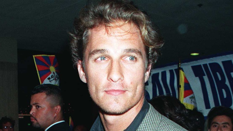 Matthew McConaughey at a 1997 movie premiere