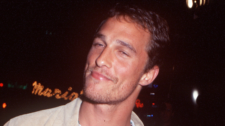Matthew McConaughey at a movie premiere in 1996