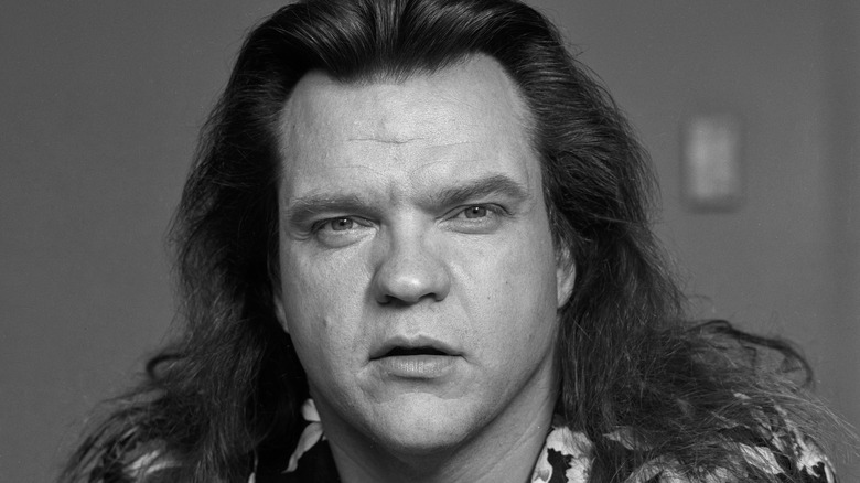 Meat Loaf looking serious