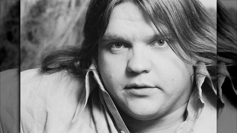 Meat Loaf looking at camera