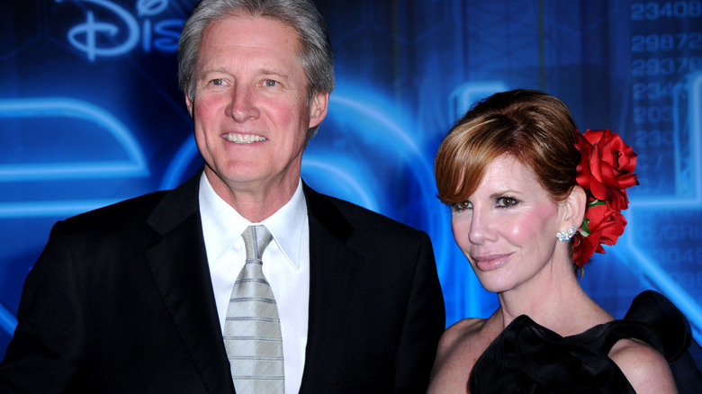 Melissa Gilbert posing with Bruce Boxleitner