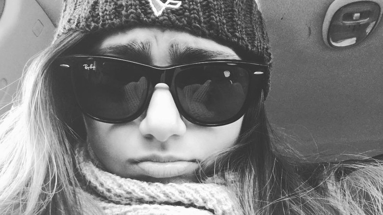 Mia Khalifa sunglasses black & white