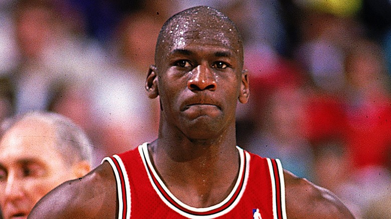 Michael Jordan playing for the Chicago Bulls