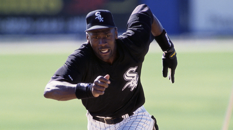 Michael Jordan training with Chicago White Sox