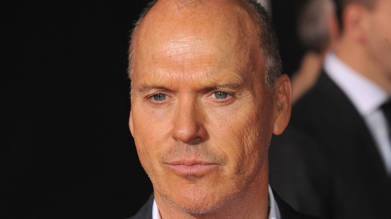 Michael Keaton glares