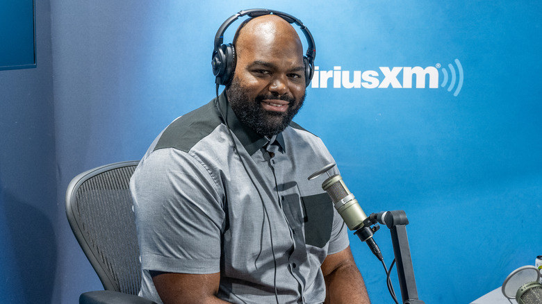 Michael Oher during interview