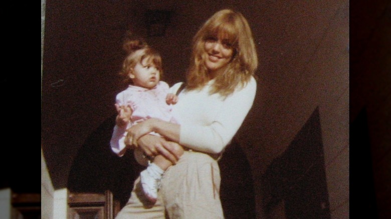 Minka Kelly as a child with her mother Maureen