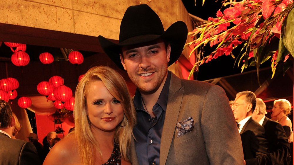 Miranda Lambert and Chris Young smiling