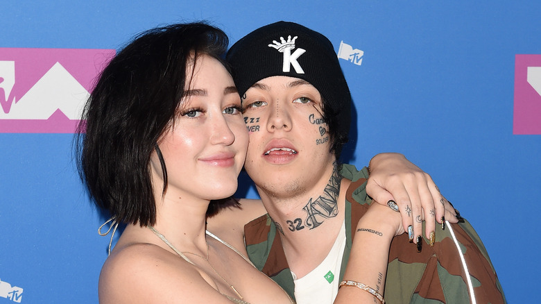 Noah Cyrus and Lil Xan hugging