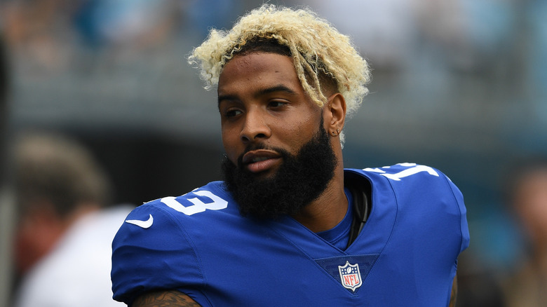 Odell Beckham Jr. standing on the field