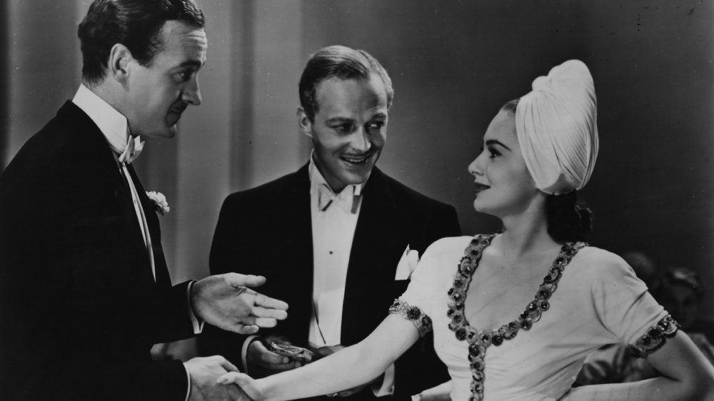 David Niven, Douglas Walton, Olivia de Havilland in Raffles