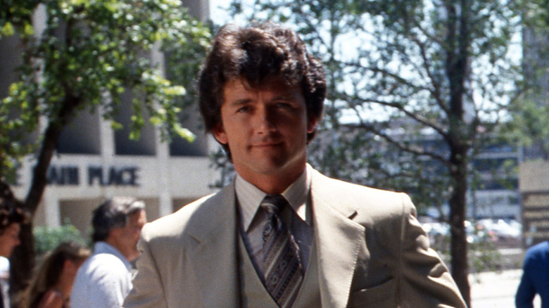 Young Patrick Duffy looking at camera