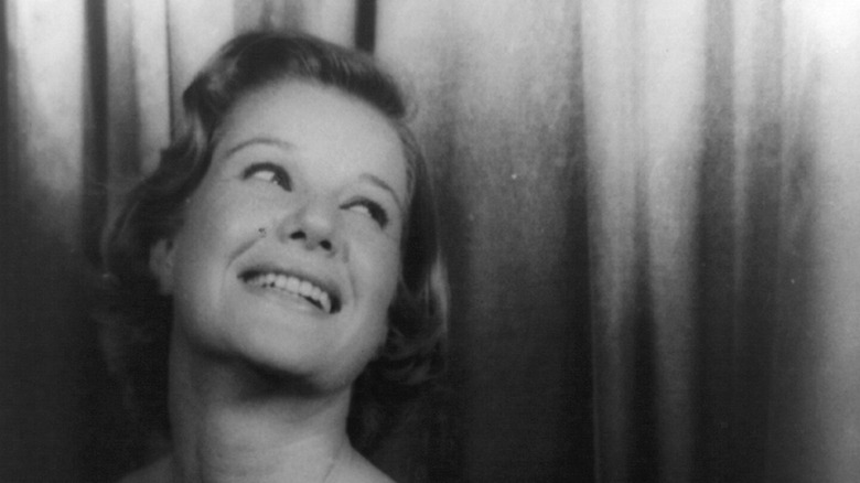 Young Barbara Bel Geddes smiling