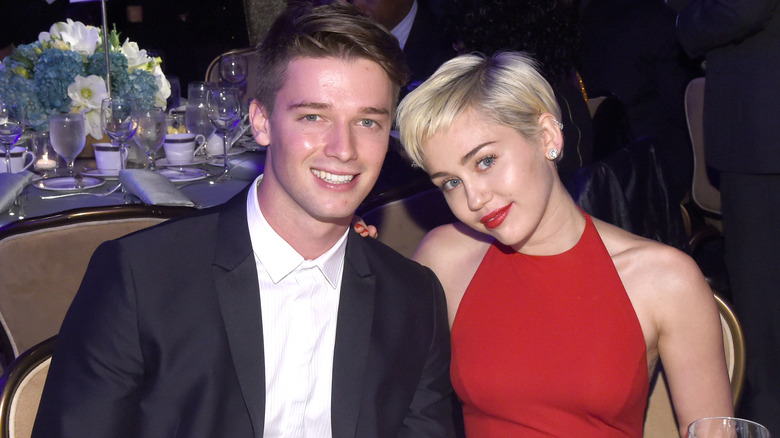 Patrick Schwarzenegger and Miley Cyrus at a pre-Grammy gala