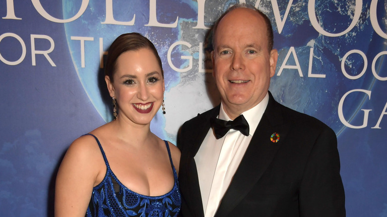 Jazmin Grace Grimaldi and Prince Albert II of Monaco in 2020