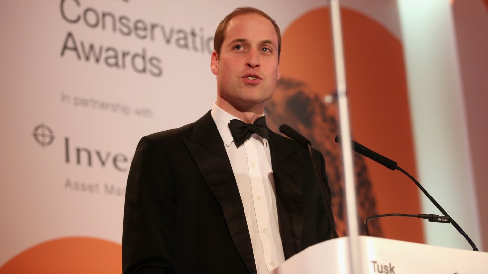 Prince William giving a speech
