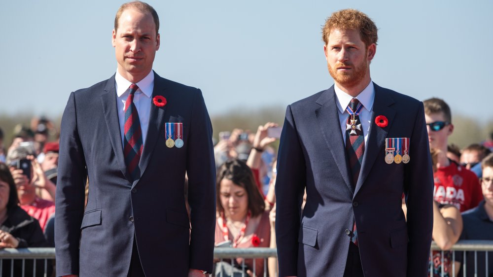 Prince William, Prince Harry standing together