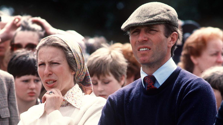 Princess Anne and Mark Phillips standing together