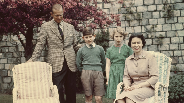 Queen Elizabeth and her family