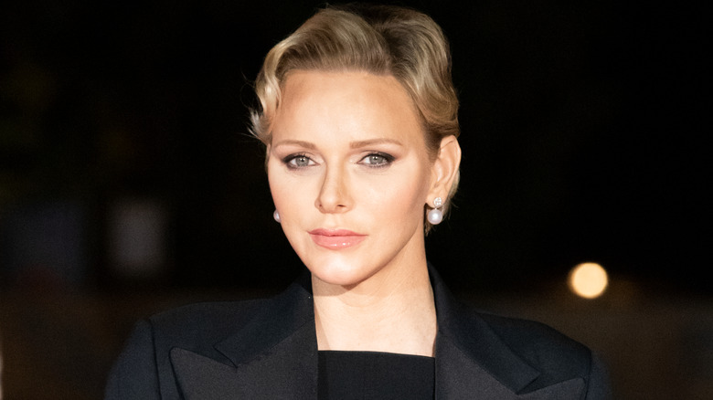 Princess Charlene blonde quiff