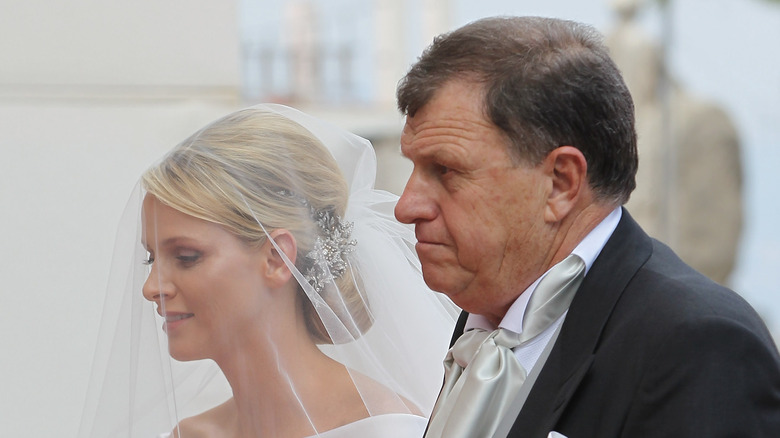 Princess Charlene father Michael Wittstock wedding day